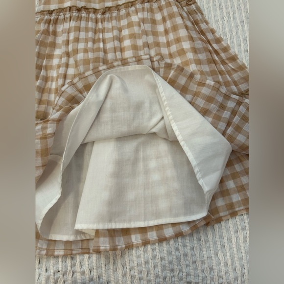 GB girls plaid brown and white dress - Picture 4 of 4